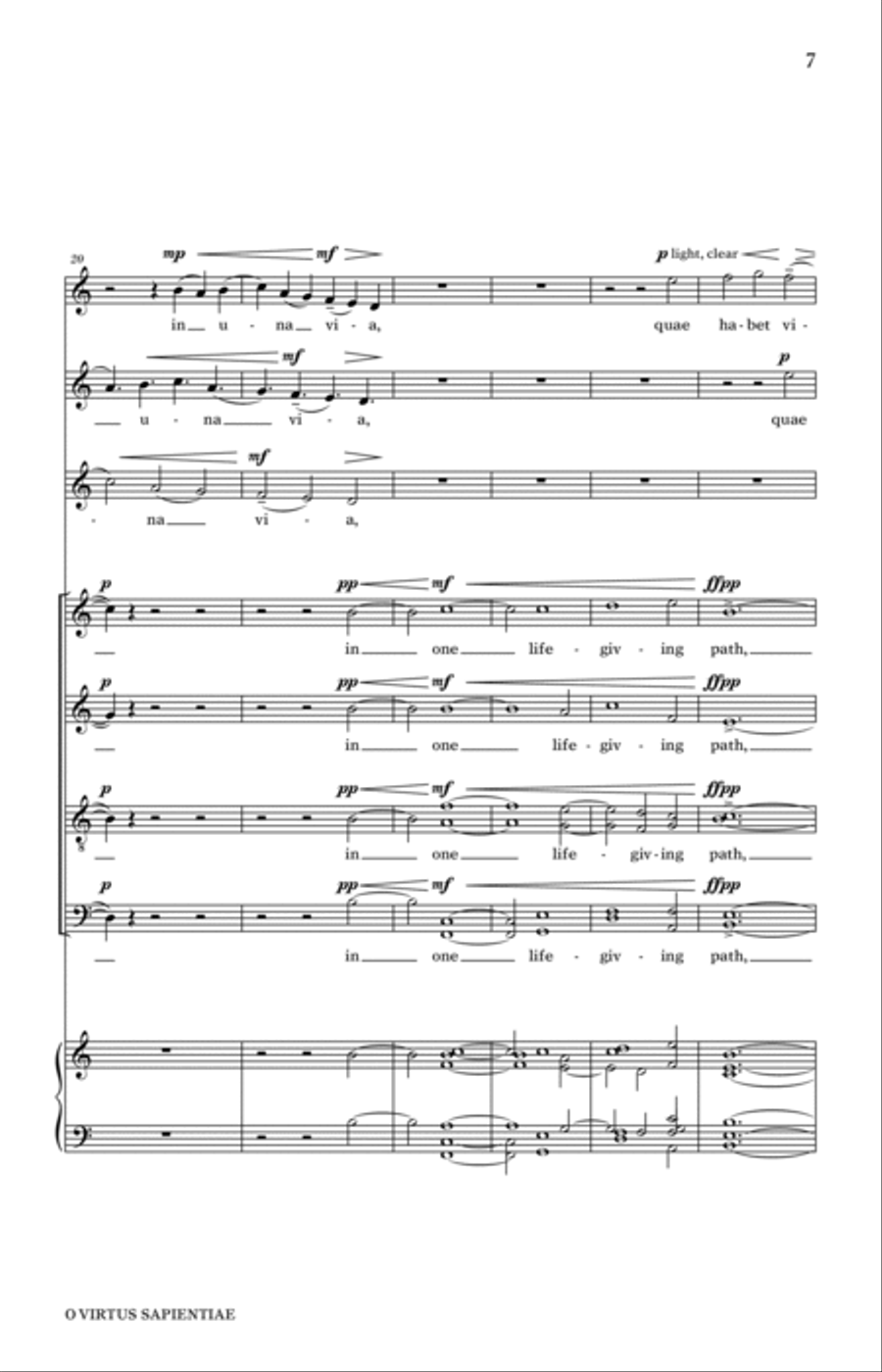 O Virtus Sapientiae O Virtus Sapientiae 4-Part scores gallery preview page 5