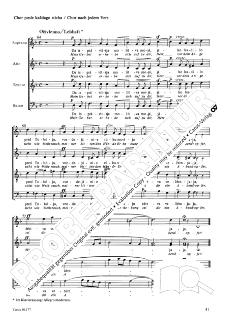 Neun liturgische Chore Neun liturgische Chore Collection / Songbook scores gallery preview page 42