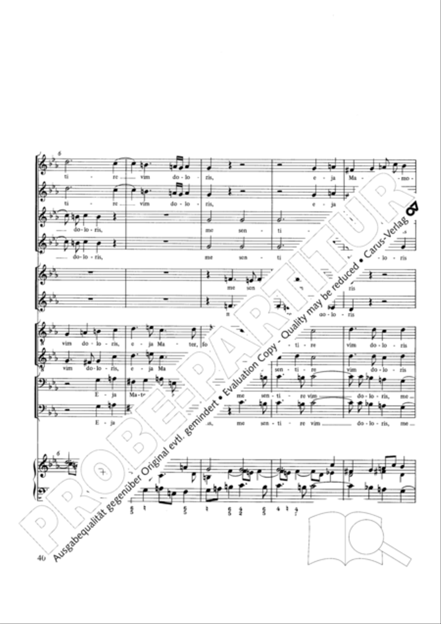 Stabat mater Choir scores gallery preview page 40