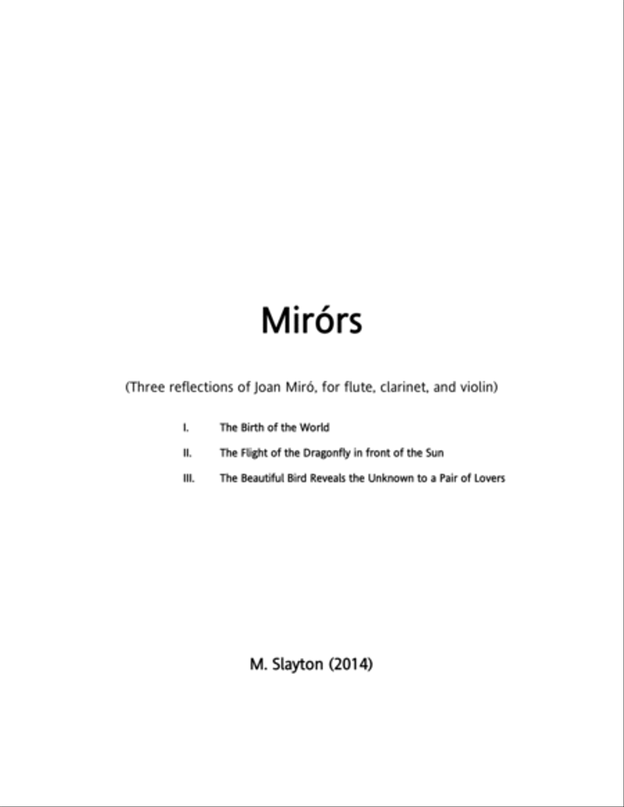 [Slayton] Mirórs