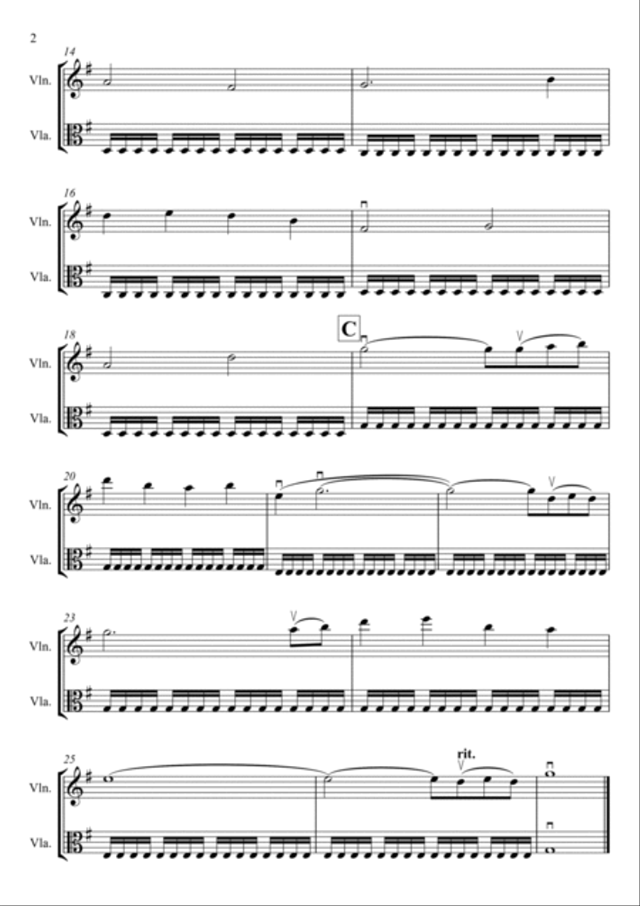 Bridgerton Main Title String Duet scores gallery preview page 2