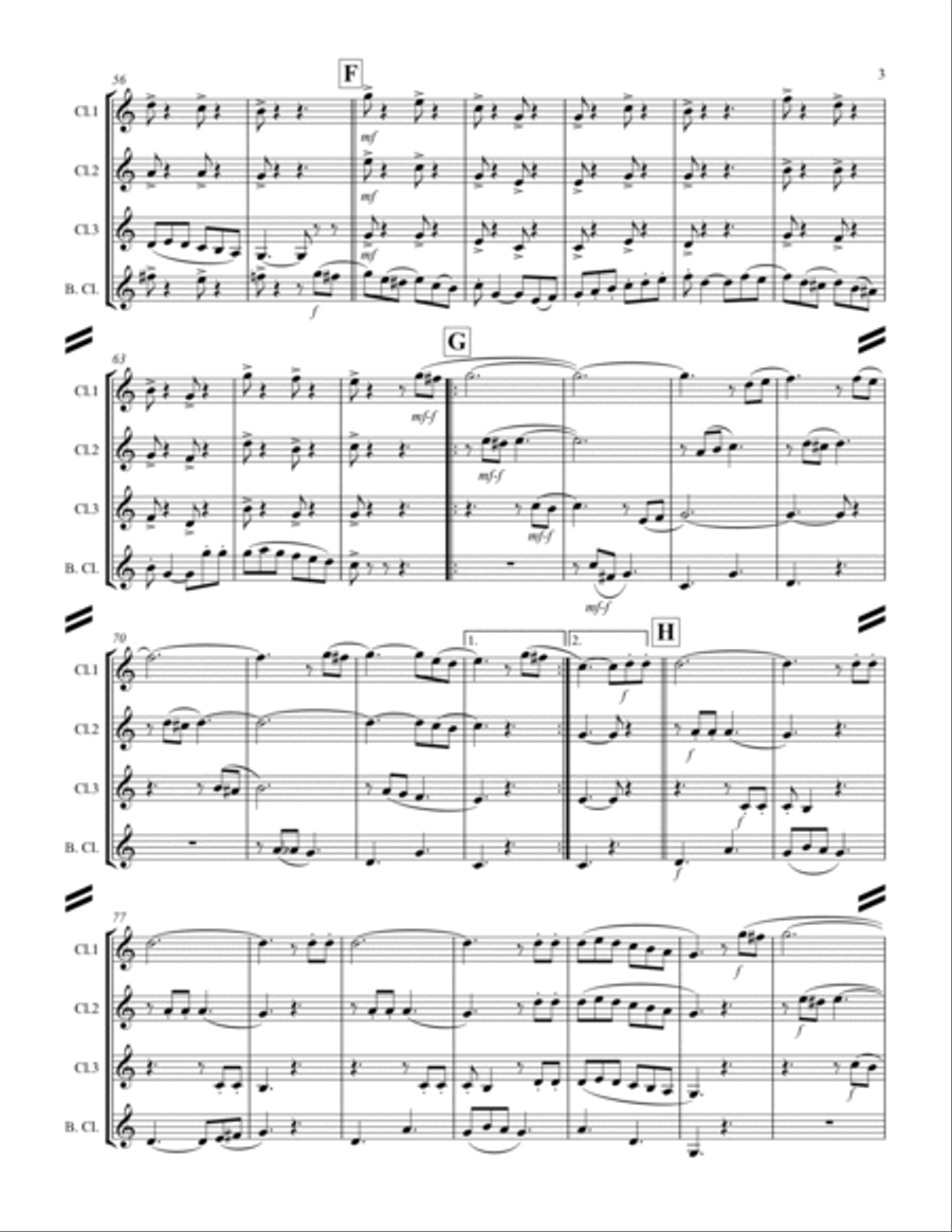 El Jarabe Tapatío - “Mexican Hat Dance” (for Clarinet Quartet) El Jarabe Tapatío - “Mexican Hat Dance” (for Clarinet Quartet) Clarinet Quartet scores gallery preview page 4