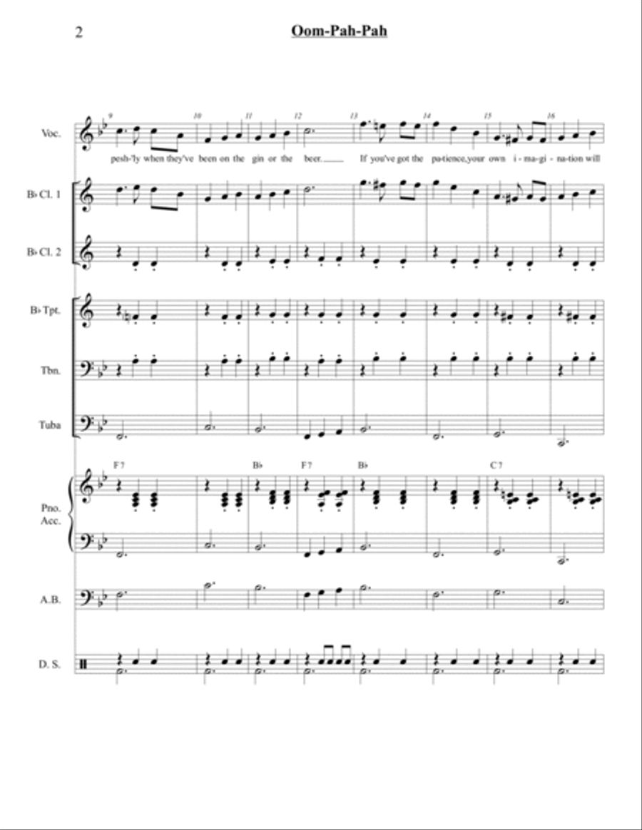 Oom-pah-pah Small Ensemble scores gallery preview page 2