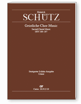 Stuttgarter Schutz-Ausgabe: Geistliche Chor-Music 1648 (Gesamtausgabe, Bd. 12). Paperback-Ausgabe