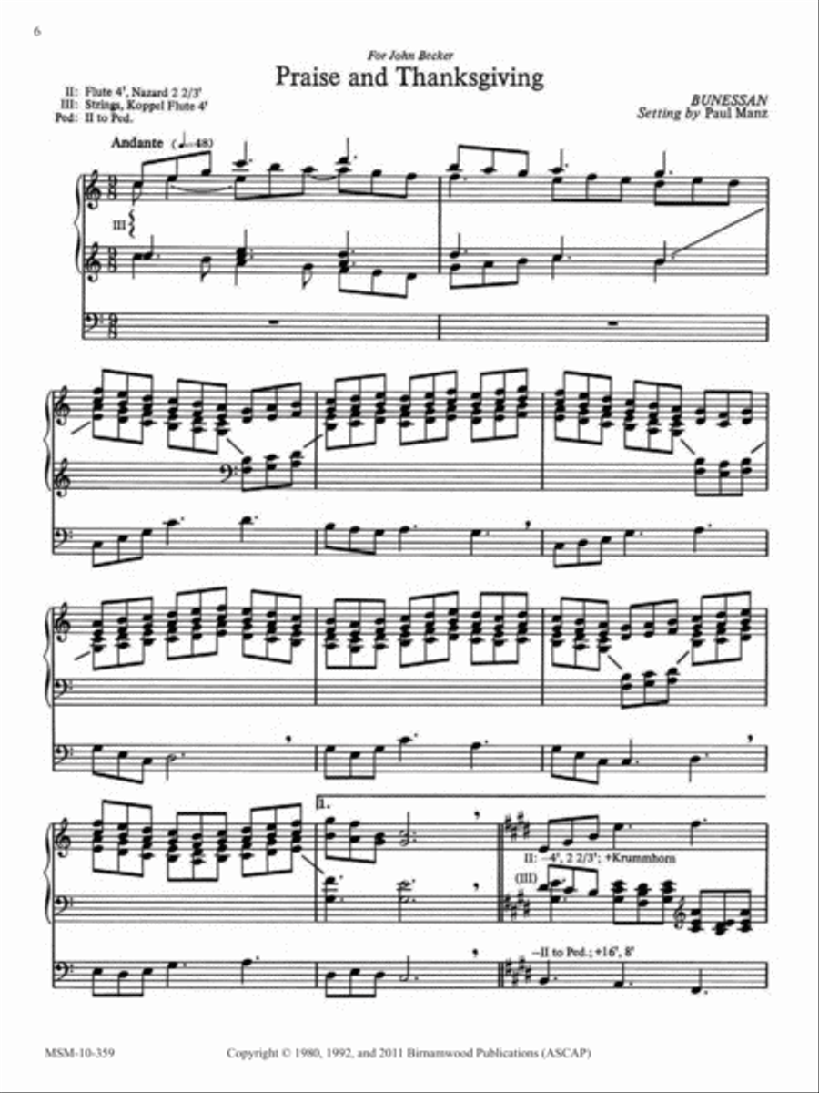 Ten Chorale Improvisations, Set 9 Organ scores gallery preview page 4
