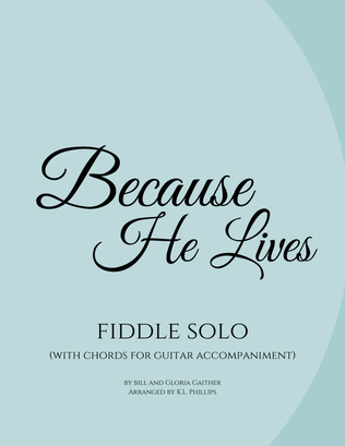 Book cover for Because He Lives