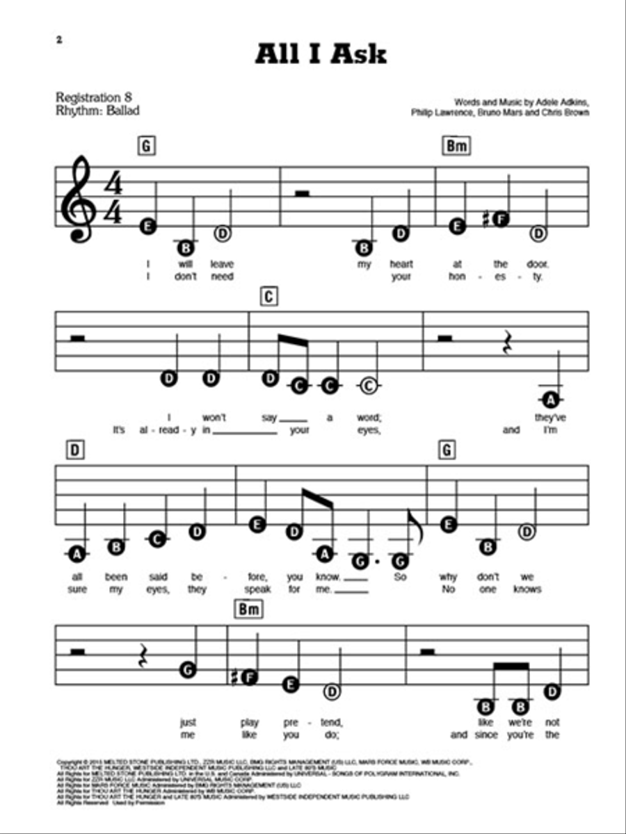 Best of Adele Best of Adele Electronic Keyboard scores gallery preview page 3