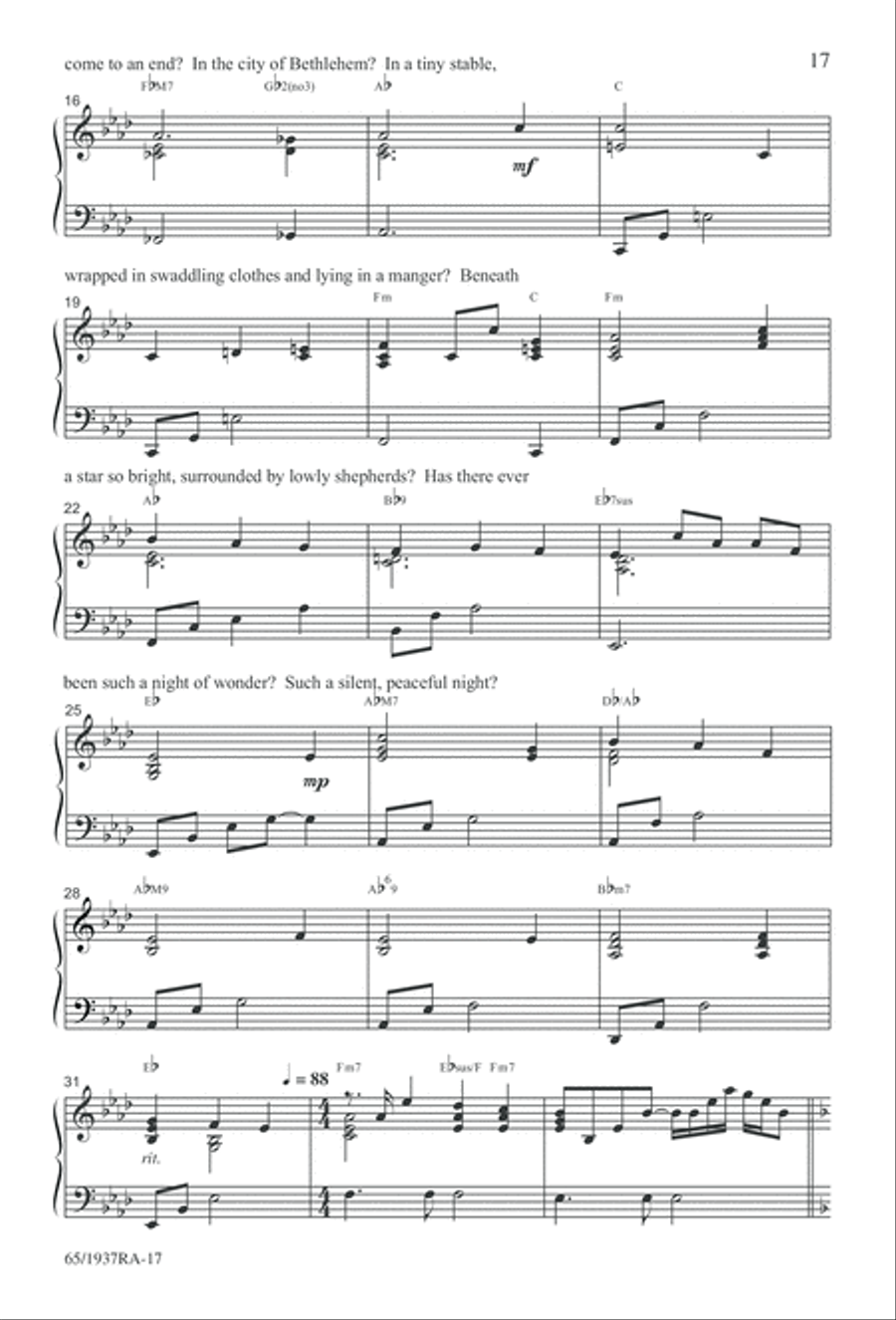 We Will Know Peace 4-Part scores gallery preview page 19