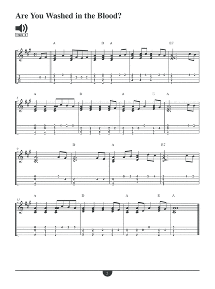 Gospel Favorites for Solo Ukulele Ukulele scores gallery preview page 6