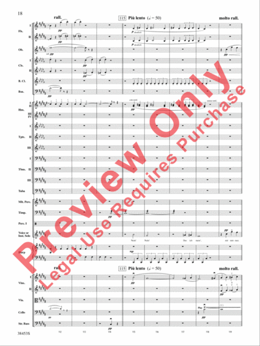 Ging heut Morgen übers Feld Full Orchestra scores gallery preview page 19