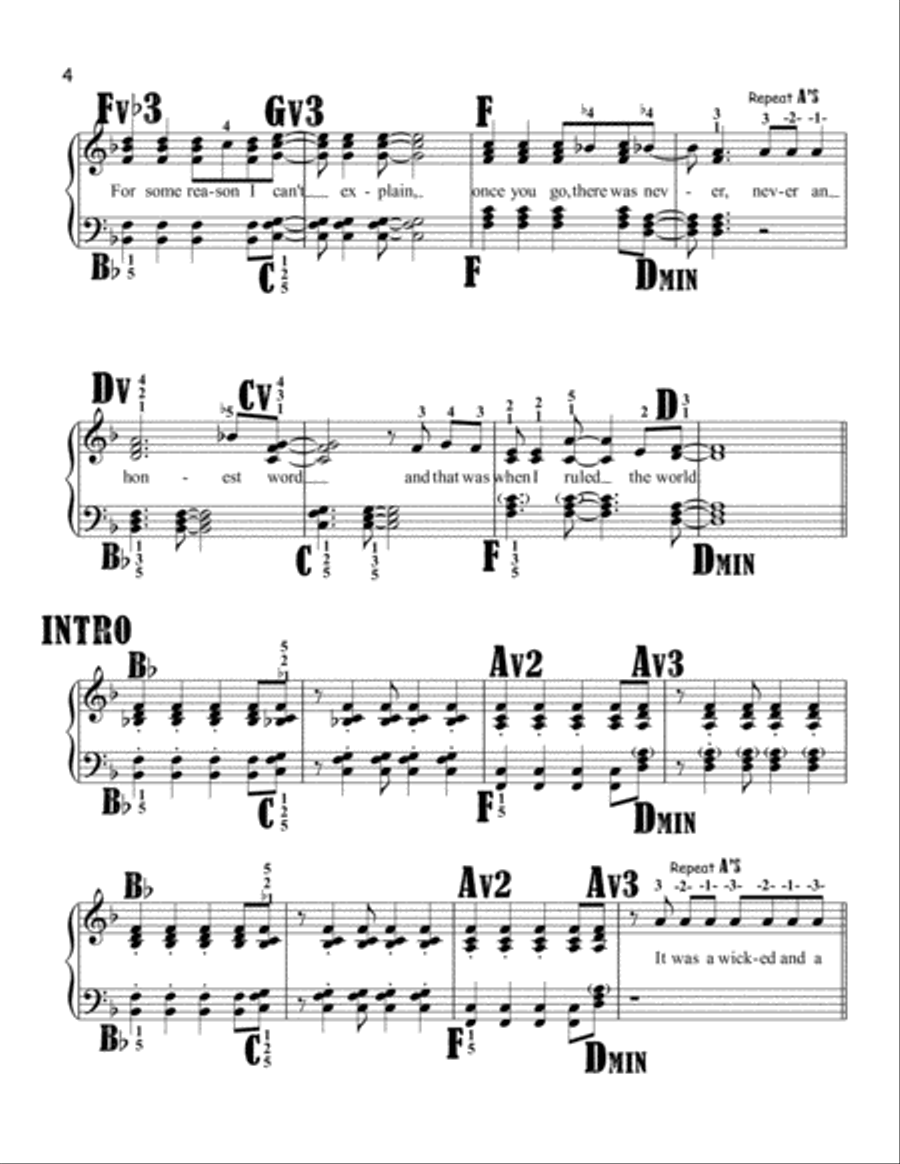 Viva La Vida Easy Piano scores gallery preview page 4