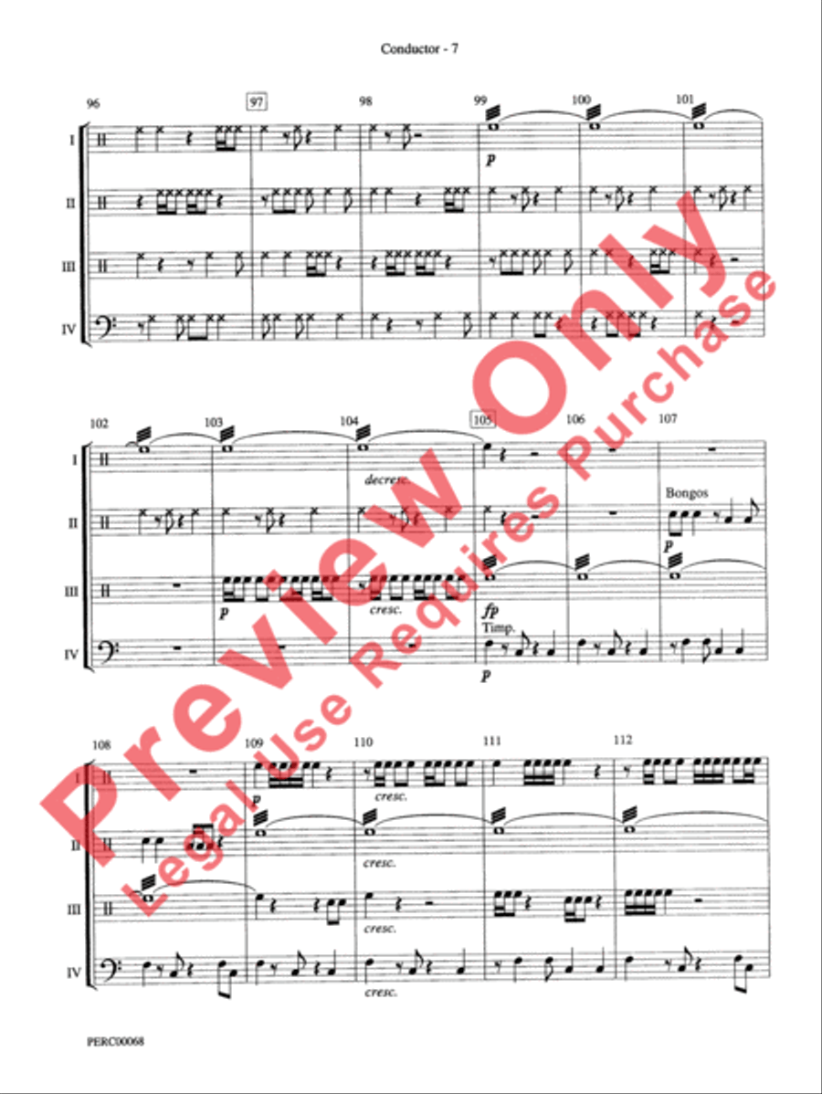 Dimensions III Percussion Ensemble scores gallery preview page 8