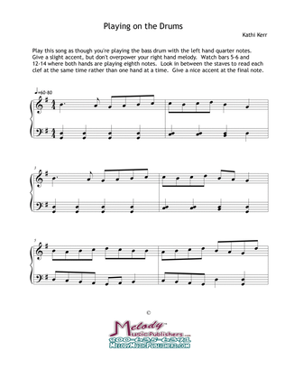 Piano solo late beginner - Playing on the Drums