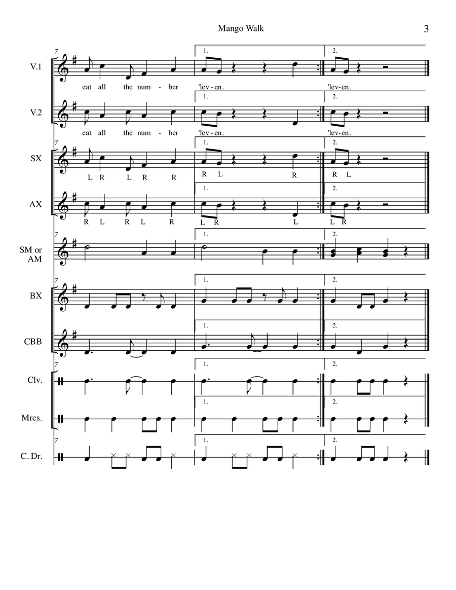 Mango Walk Choir scores gallery preview page 5