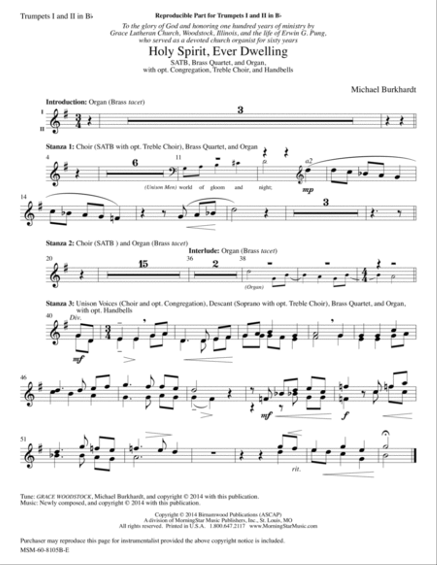 Holy Spirit, Ever Dwelling Choir scores gallery preview page 2