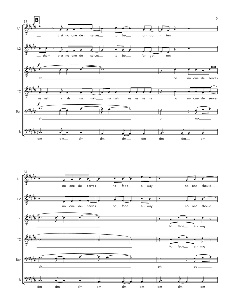 Disappear TTBB scores gallery preview page 5