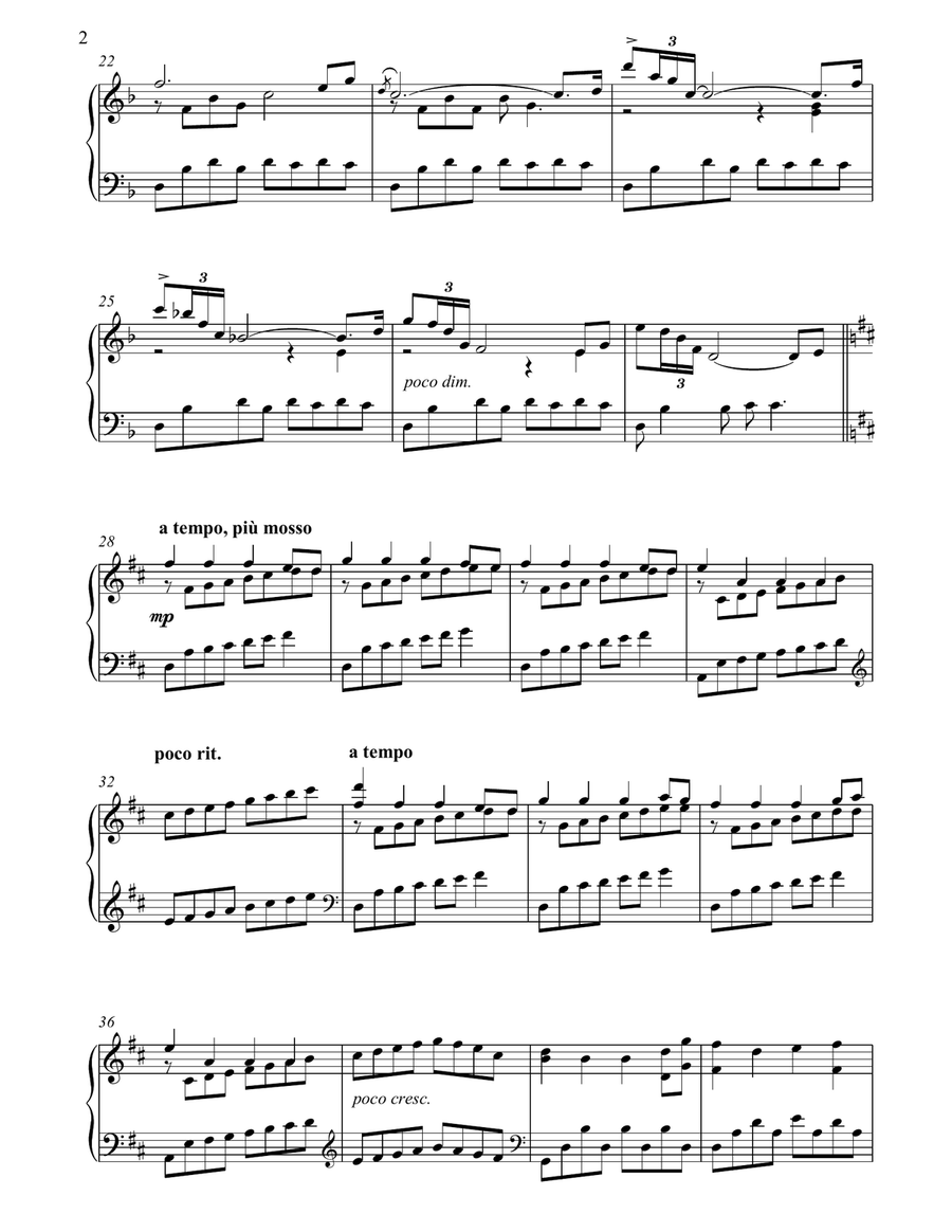 Meditation Piano Solo scores gallery preview page 2