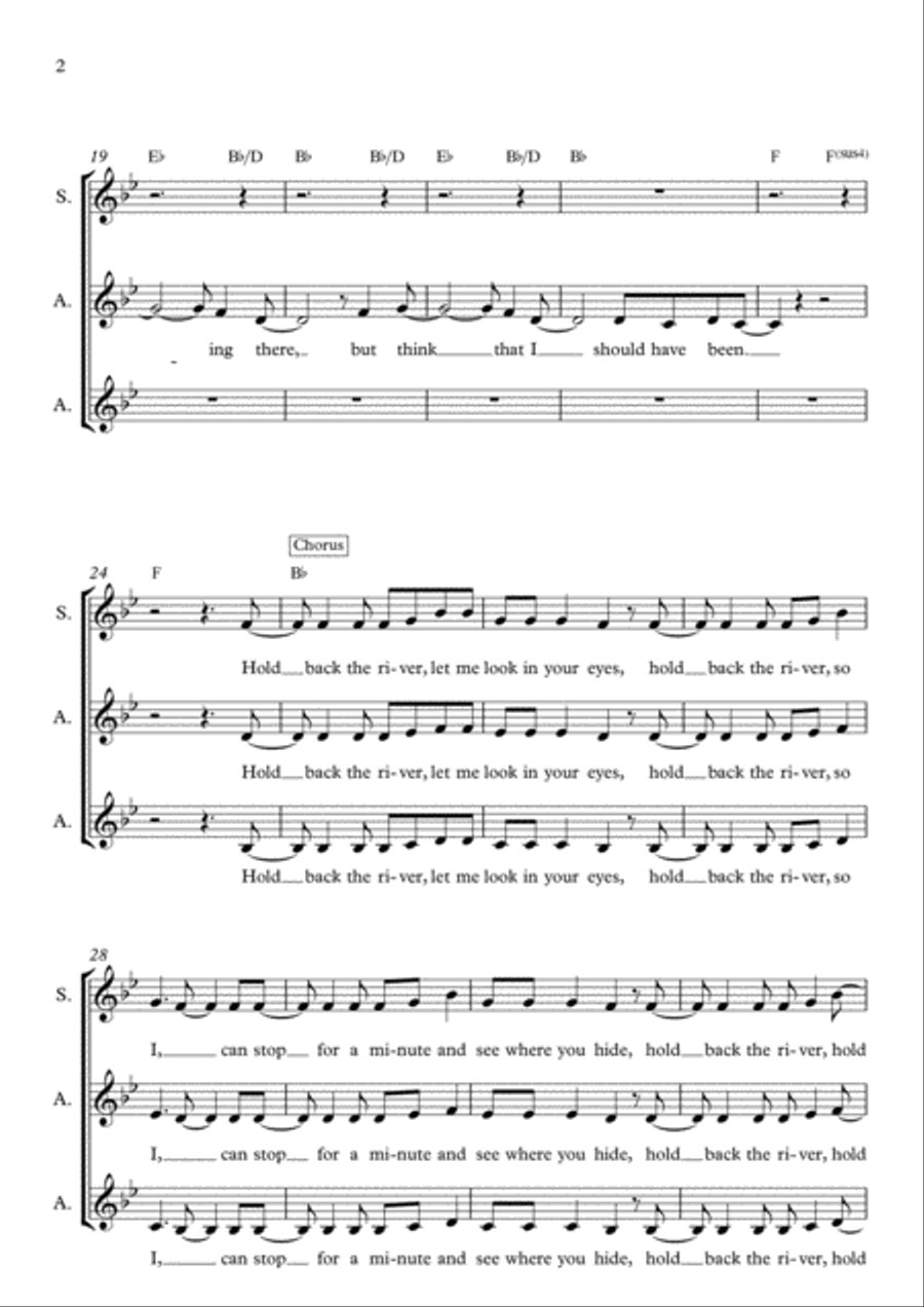 Hold Back The River Hold Back The River SSA scores gallery preview page 2