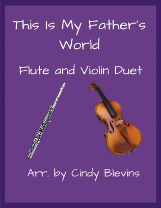 Book cover for This Is My Father's World, Flute and Violin