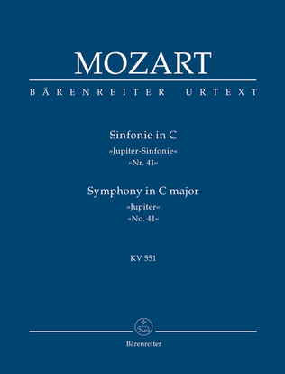 Book cover for Symphony, No. 41 C major, KV 551 'Jupiter Symphony'