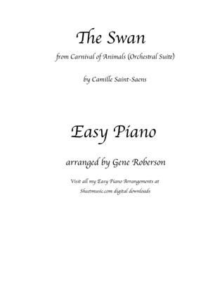 The Swan for EASY PIANO