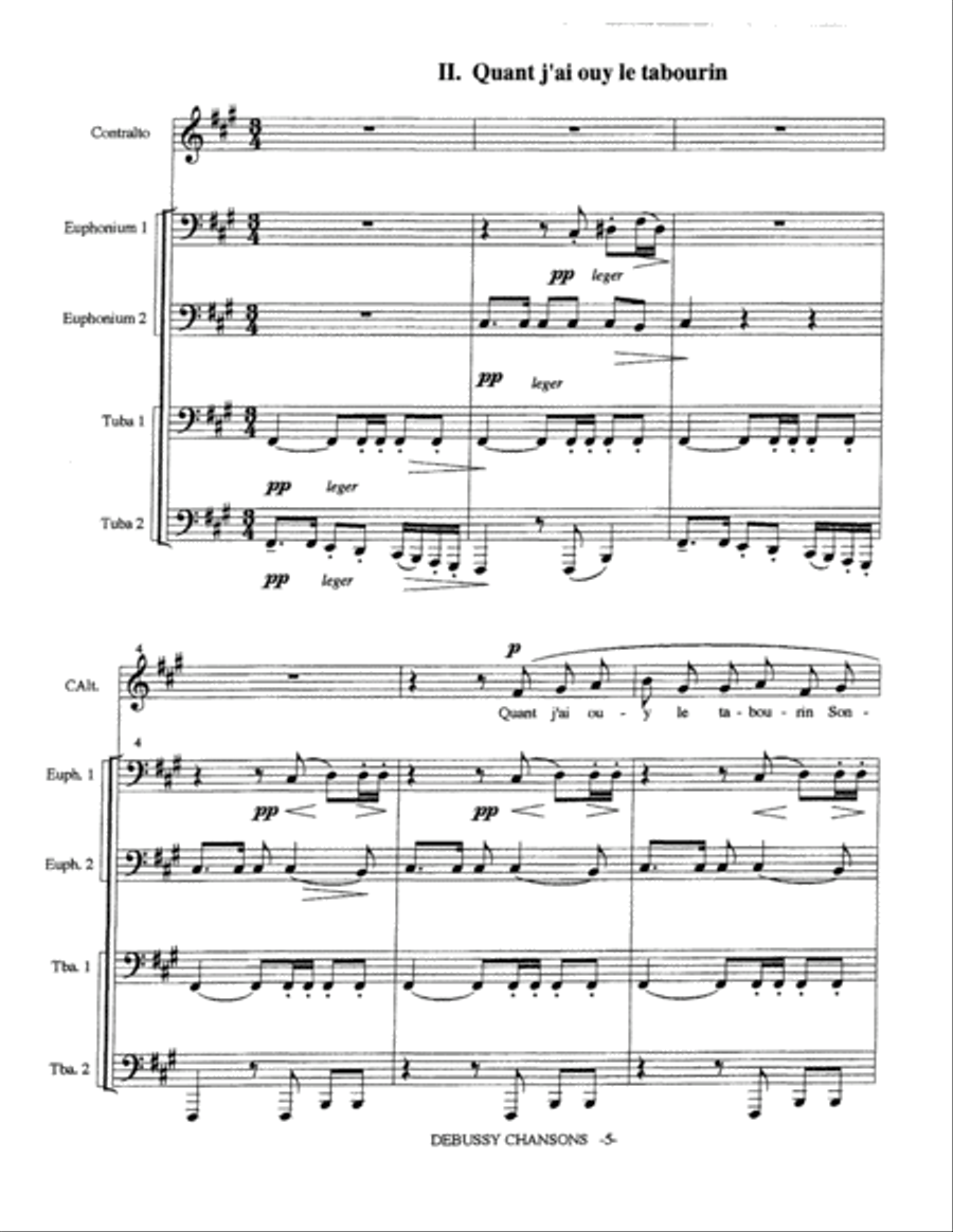 Trois Chansons EETT scores gallery preview page 6