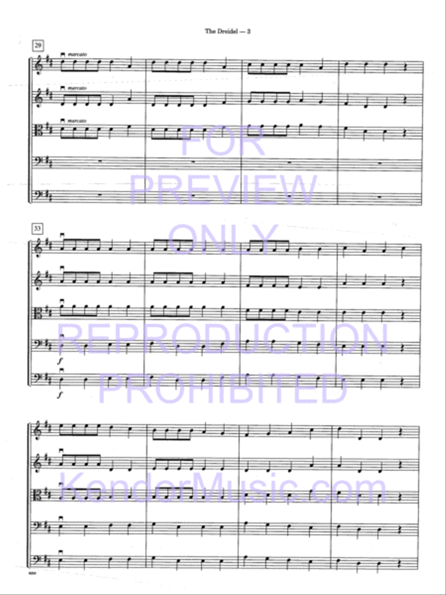 Dreidel, The String Orchestra scores gallery preview page 6