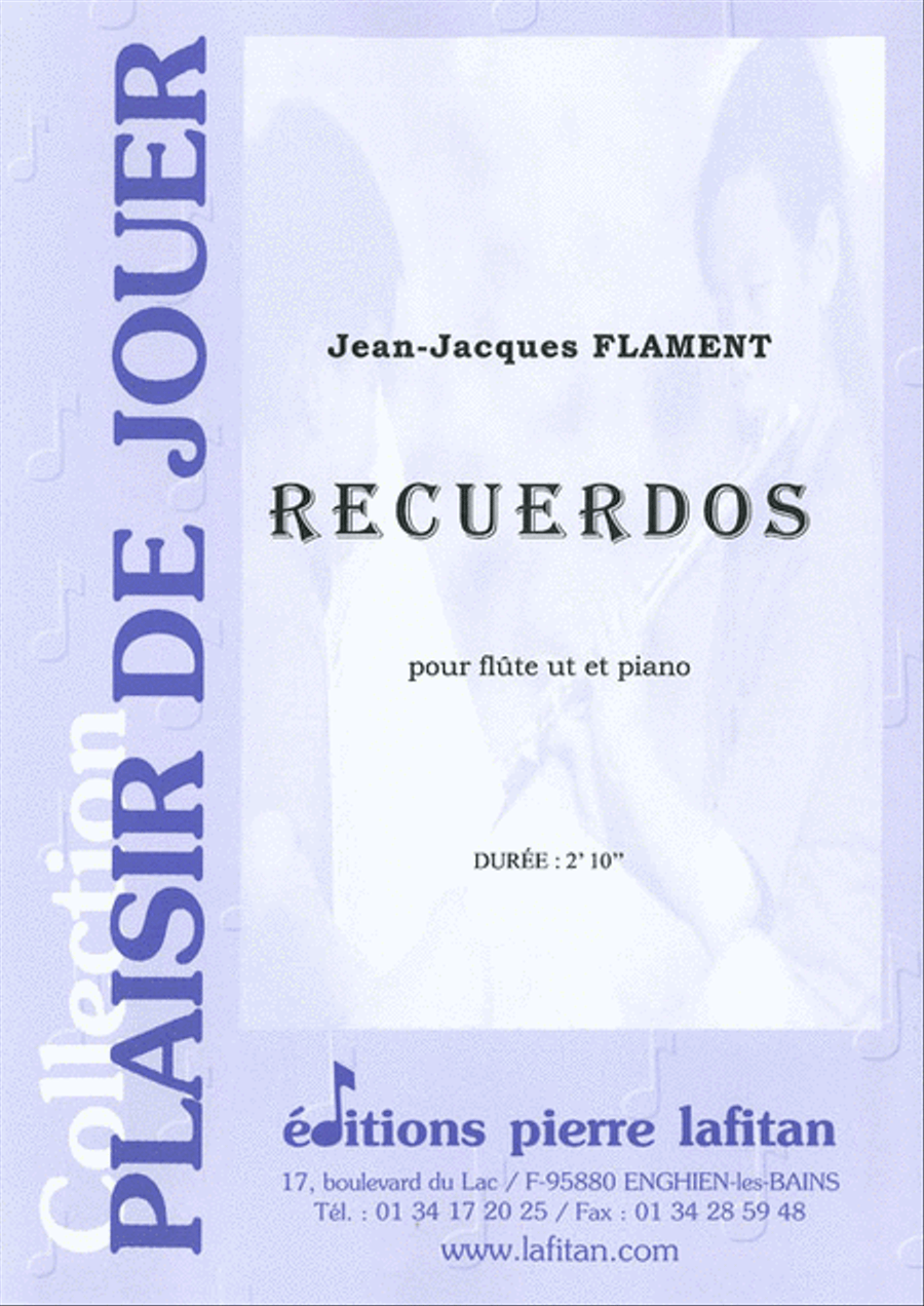 Recuerdos Flute Solo scores gallery preview page 1