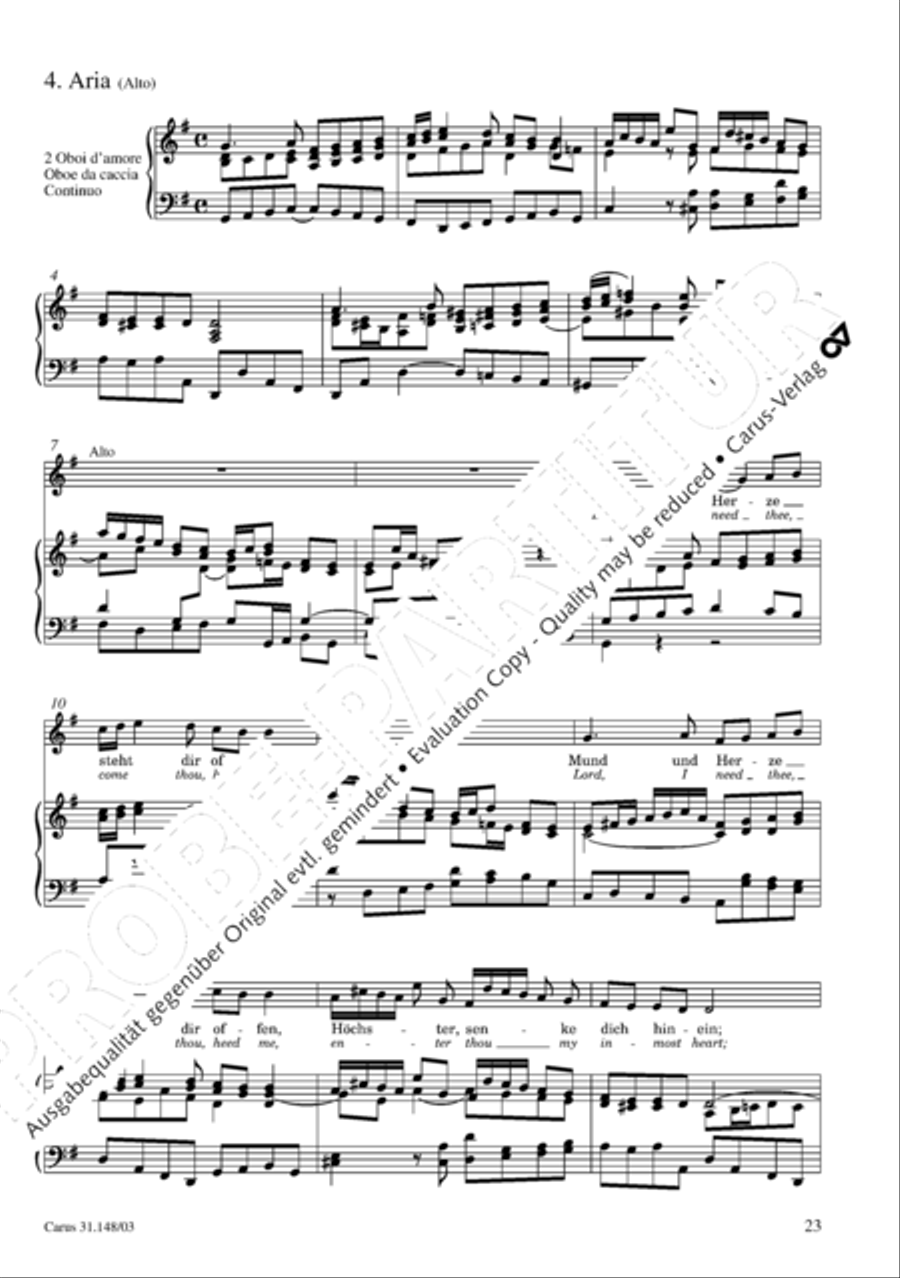 Give to the Lord glory due the Master (Bringet dem Herrn Ehre seines Namens) 4-Part scores gallery preview page 24