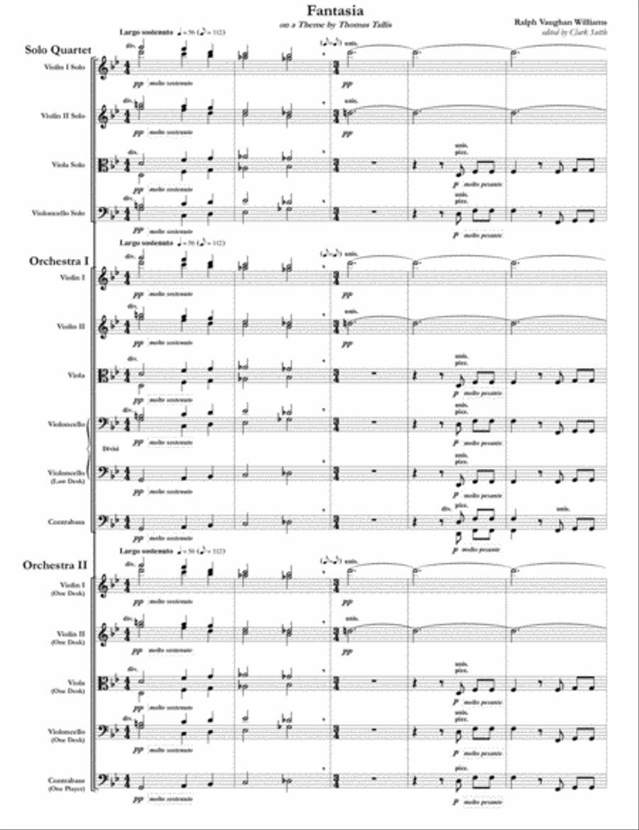 Fantasia on a Theme by Thomas Tallis (double string orch) Orchestra scores gallery preview page 3