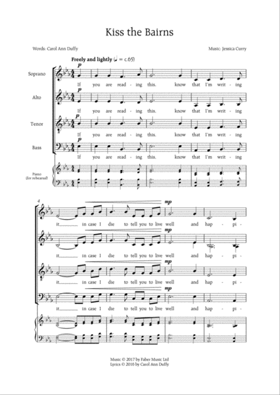 The Light We Cast 4-Part scores gallery preview page 3