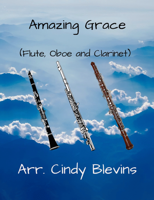 Book cover for Amazing Grace, for Flute, Oboe and Clarinet