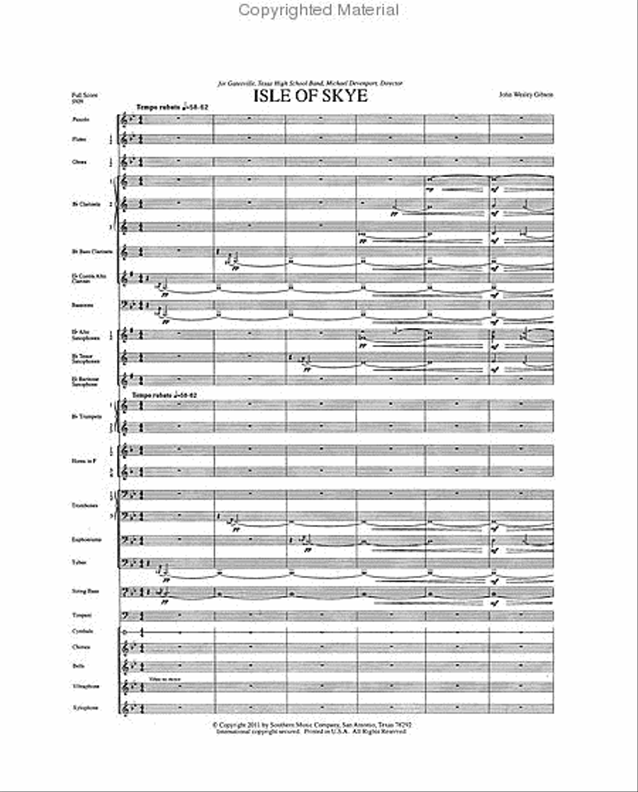 Isle of Skye Isle of Skye Concert Band scores gallery preview page 2