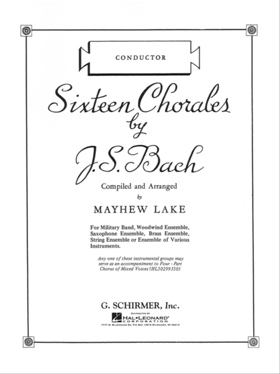 Sixteen Chorales Choir scores gallery preview page 1