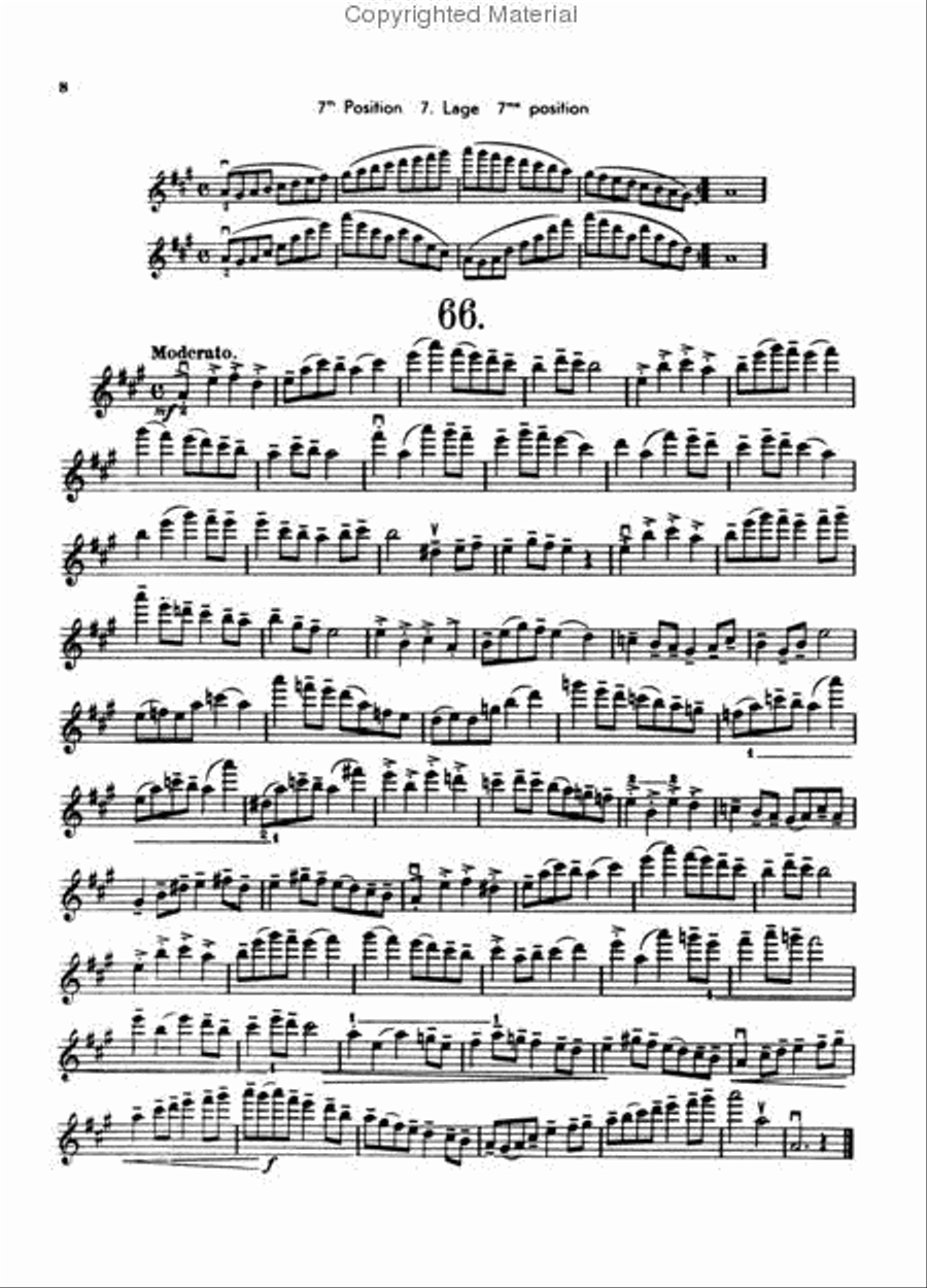 20 studies in the 6th and 7th position Violin Solo scores gallery preview page 3