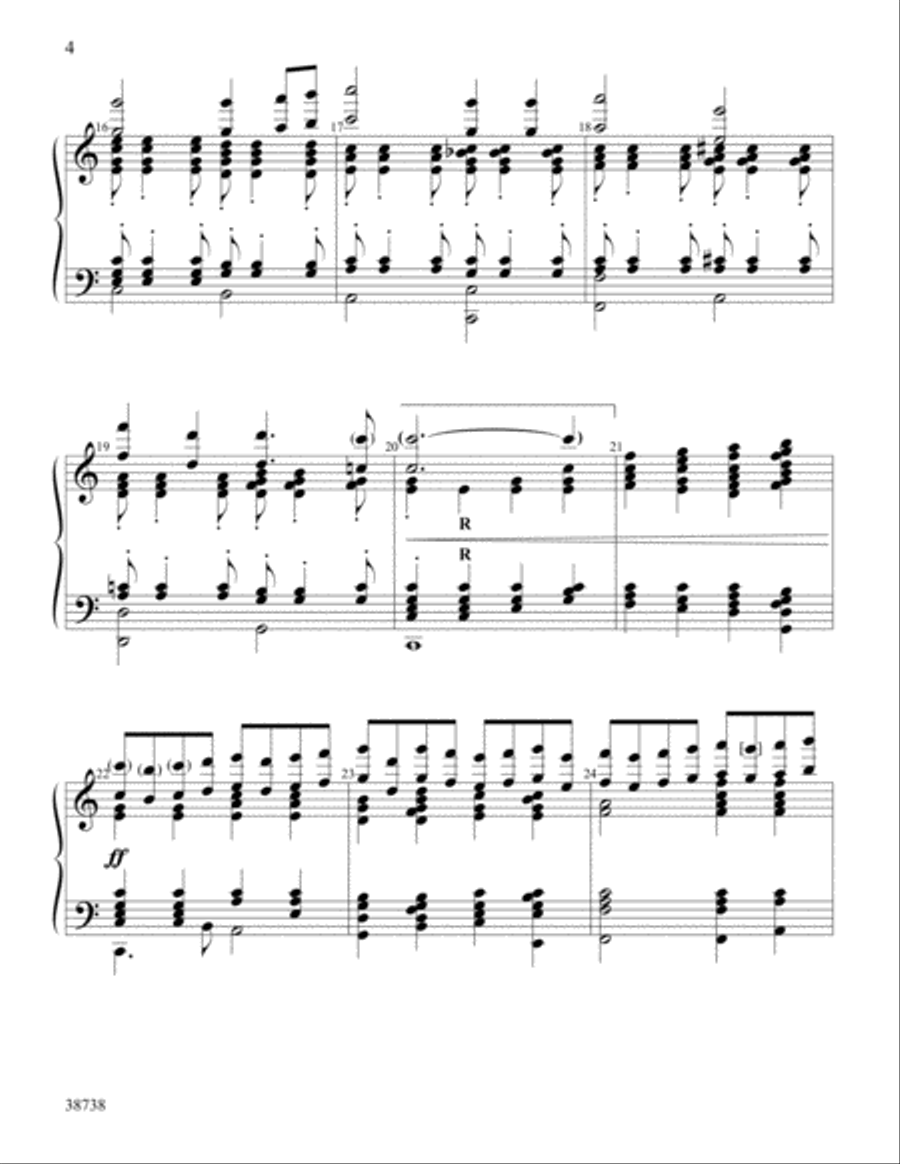 Holy, Holy, Holy Handbell Choir scores gallery preview page 4