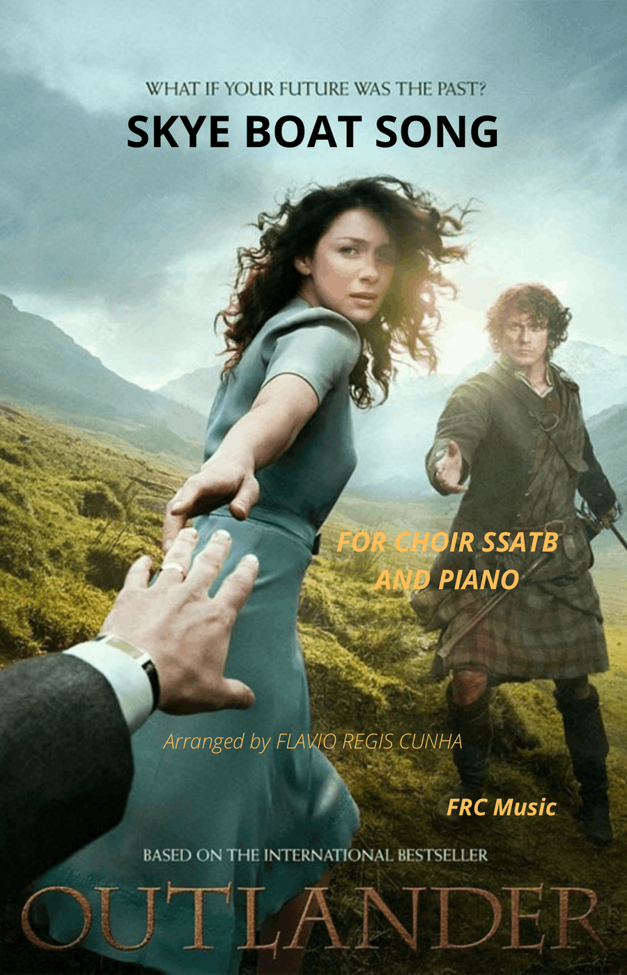 Skye Boat Song - Outlander Main Title Theme - for Choir SSATB and Piano Accompaniment Divisi scores gallery preview page 1