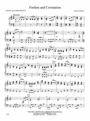 Fanfare and Coronation: Piano Accompaniment