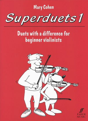 Book cover for Superduets Book 1 Violin Duet