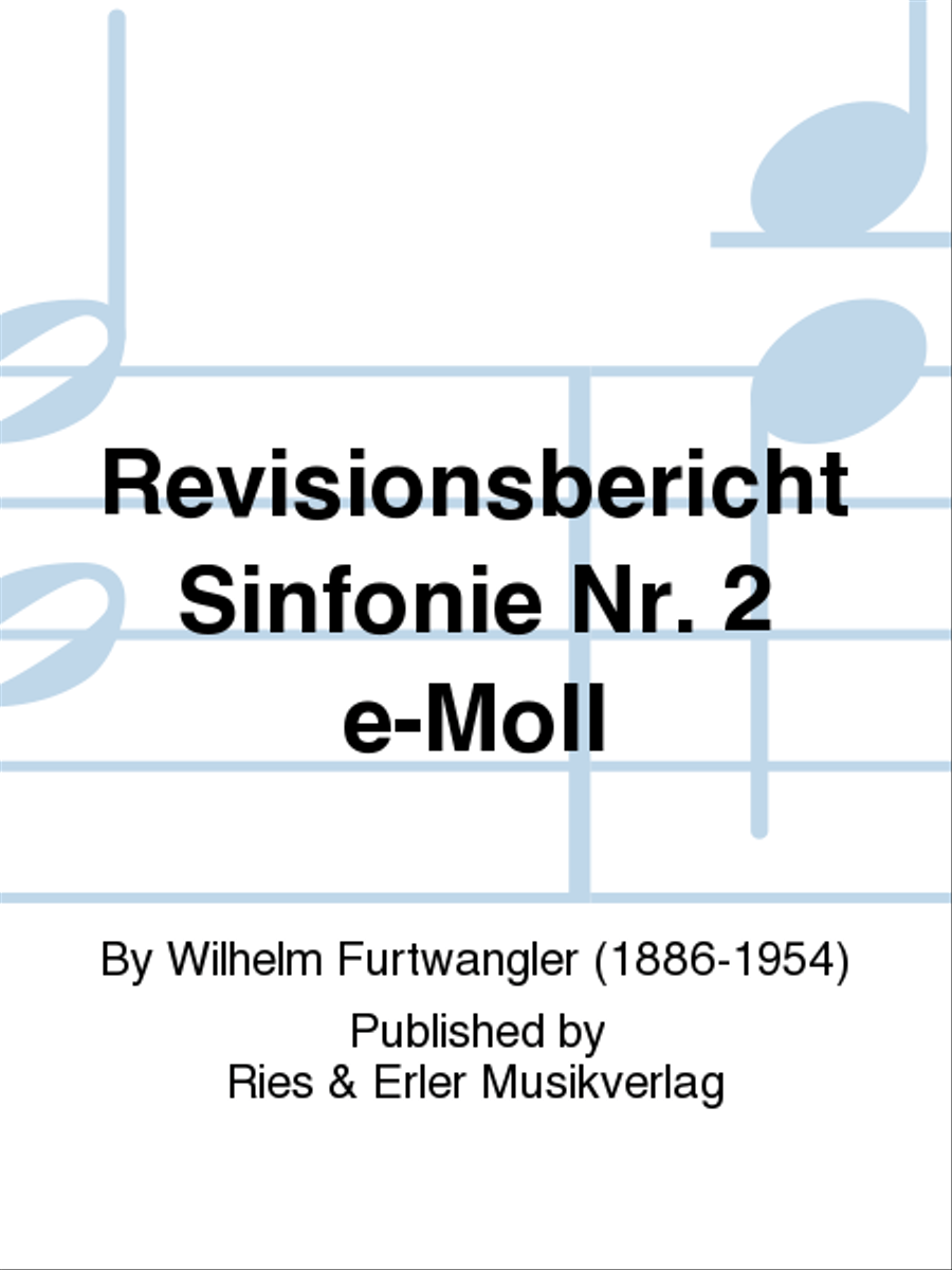 Revisionsbericht Sinfonie Nr. 2 e-Moll School and Community scores gallery preview page 1