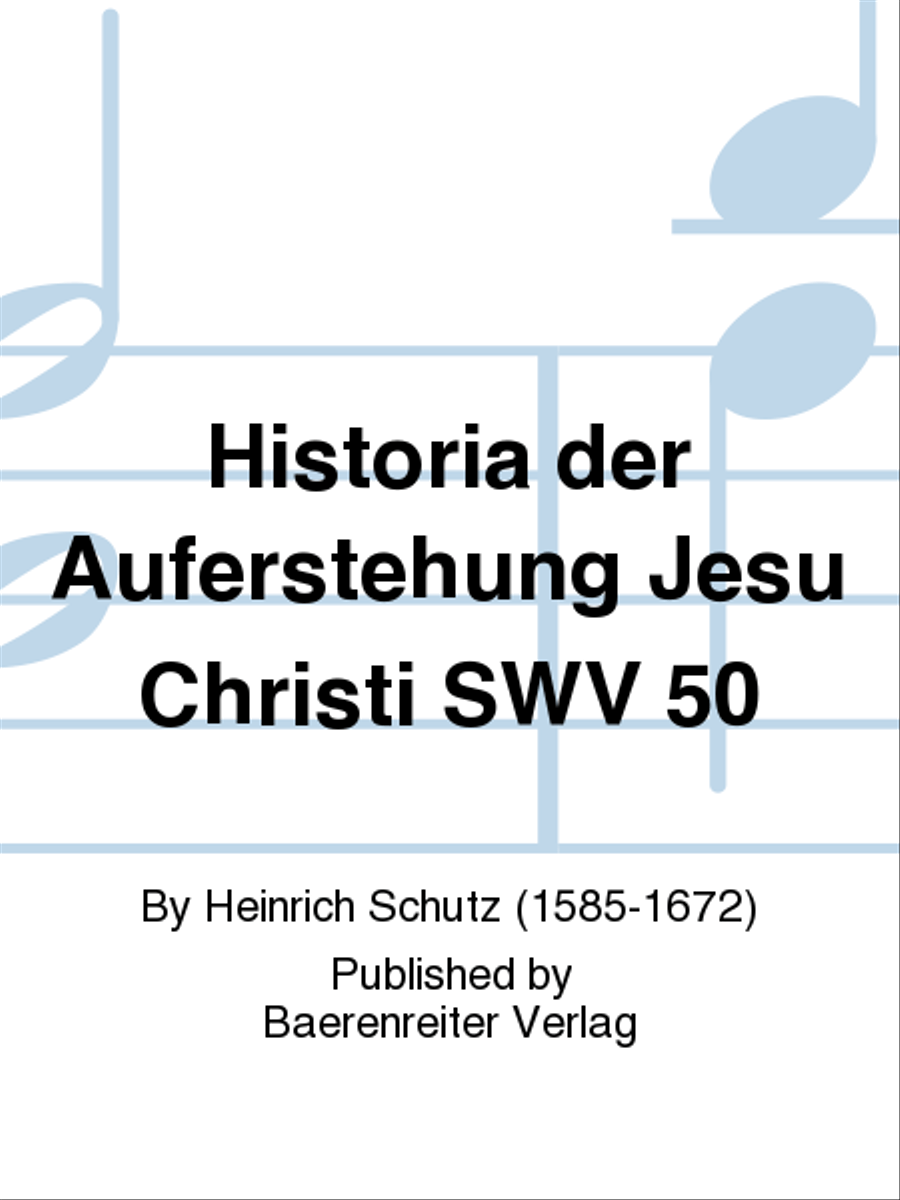 Historia der Auferstehung Jesu Christi SWV 50 by Heinrich Schutz Viola - Sheet Music