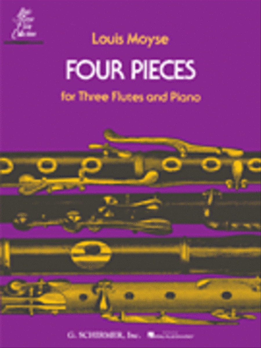 Four Pieces for Three Flutes and Piano Flute Solo scores gallery preview page 1