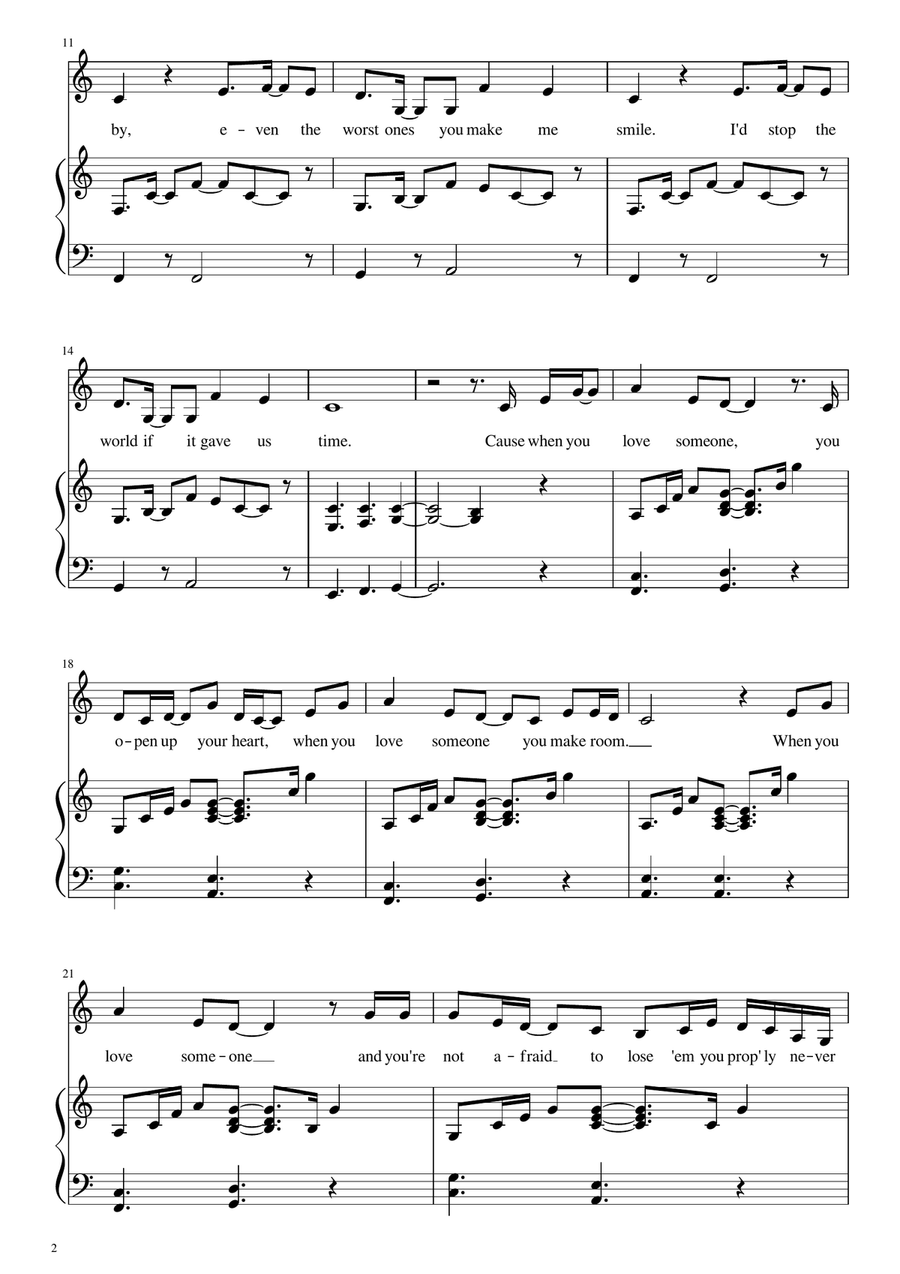 Love Someone Voice scores gallery preview page 2