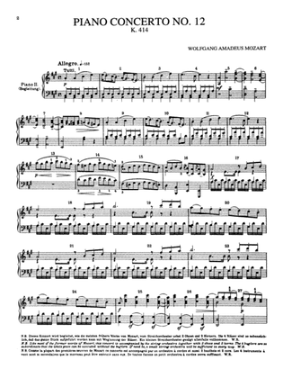 Book cover for Mozart: Piano Concerto No. 12 in A Major, K. 414