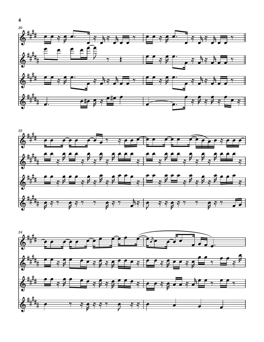 Medley: Dialogue (Part I) with Dialogue (Part II) Saxophone Quartet scores gallery preview page 5