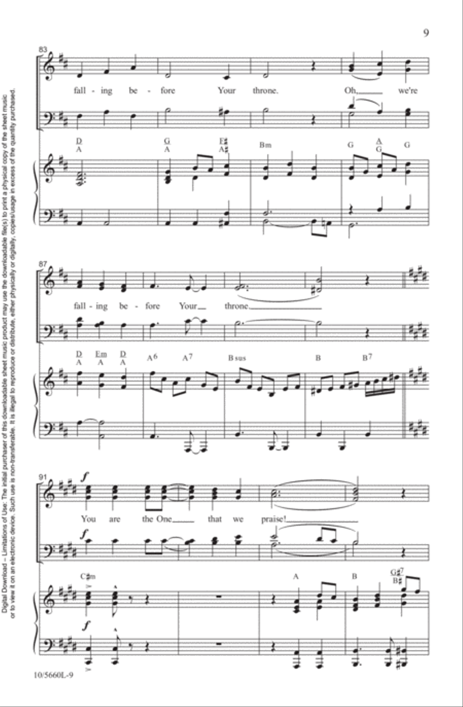 Wonderful, Merciful Savior 4-Part scores gallery preview page 9
