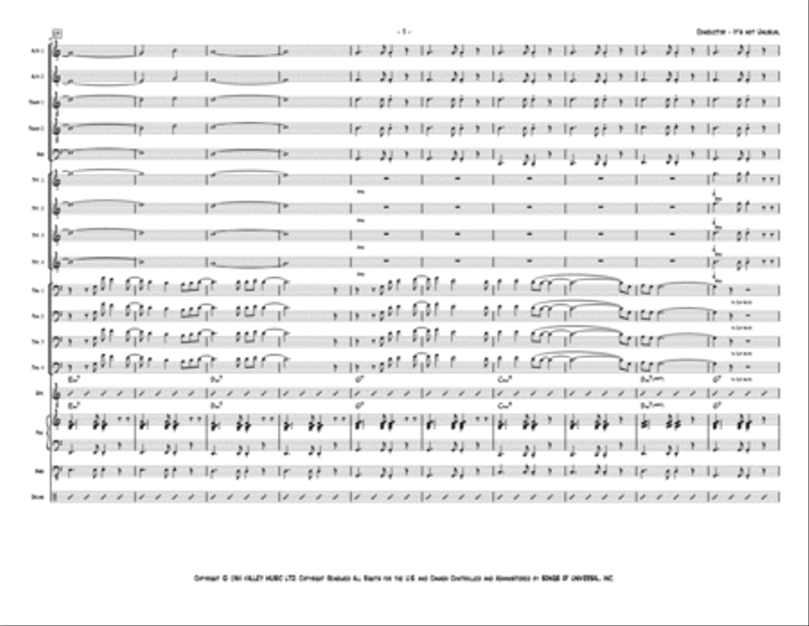 It's Not Unusual Jazz Ensemble scores gallery preview page 3