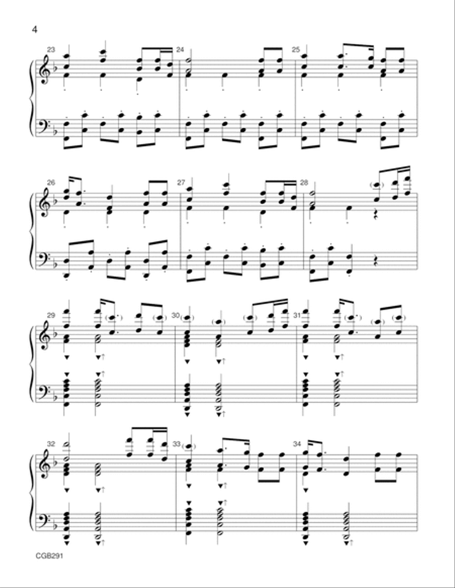 Hark I Hear the Harps Eternal Handbell Choir scores gallery preview page 4