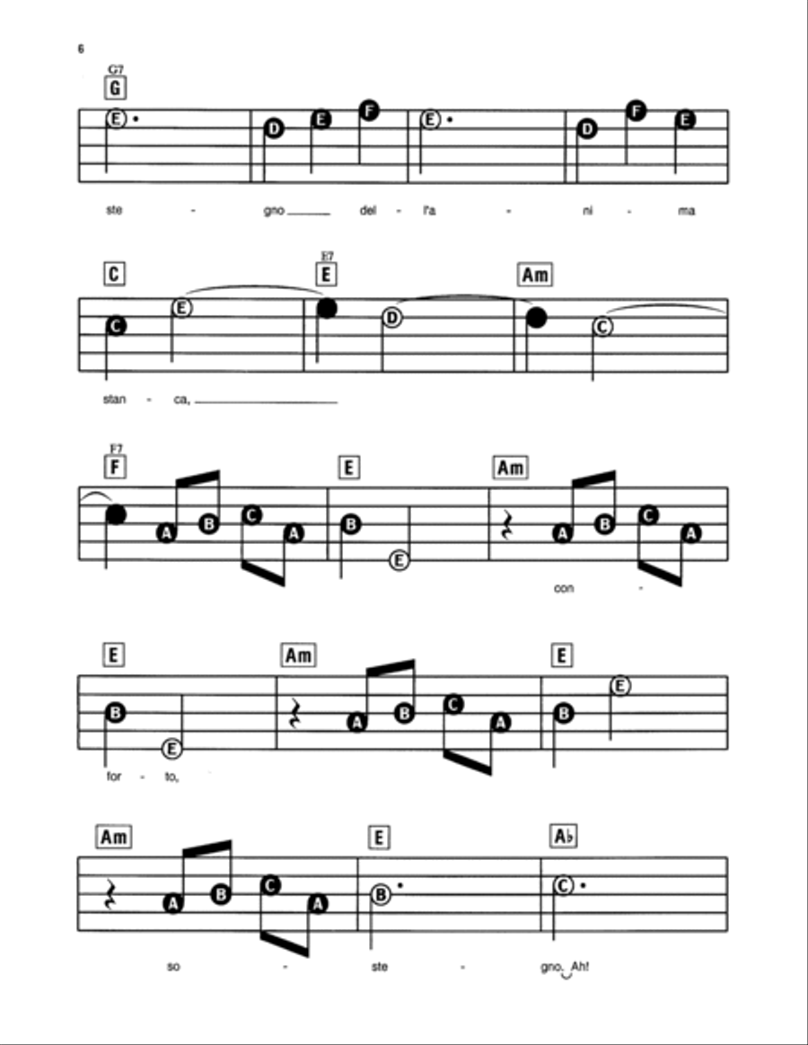 Addio del passato Electronic Keyboard scores gallery preview page 3