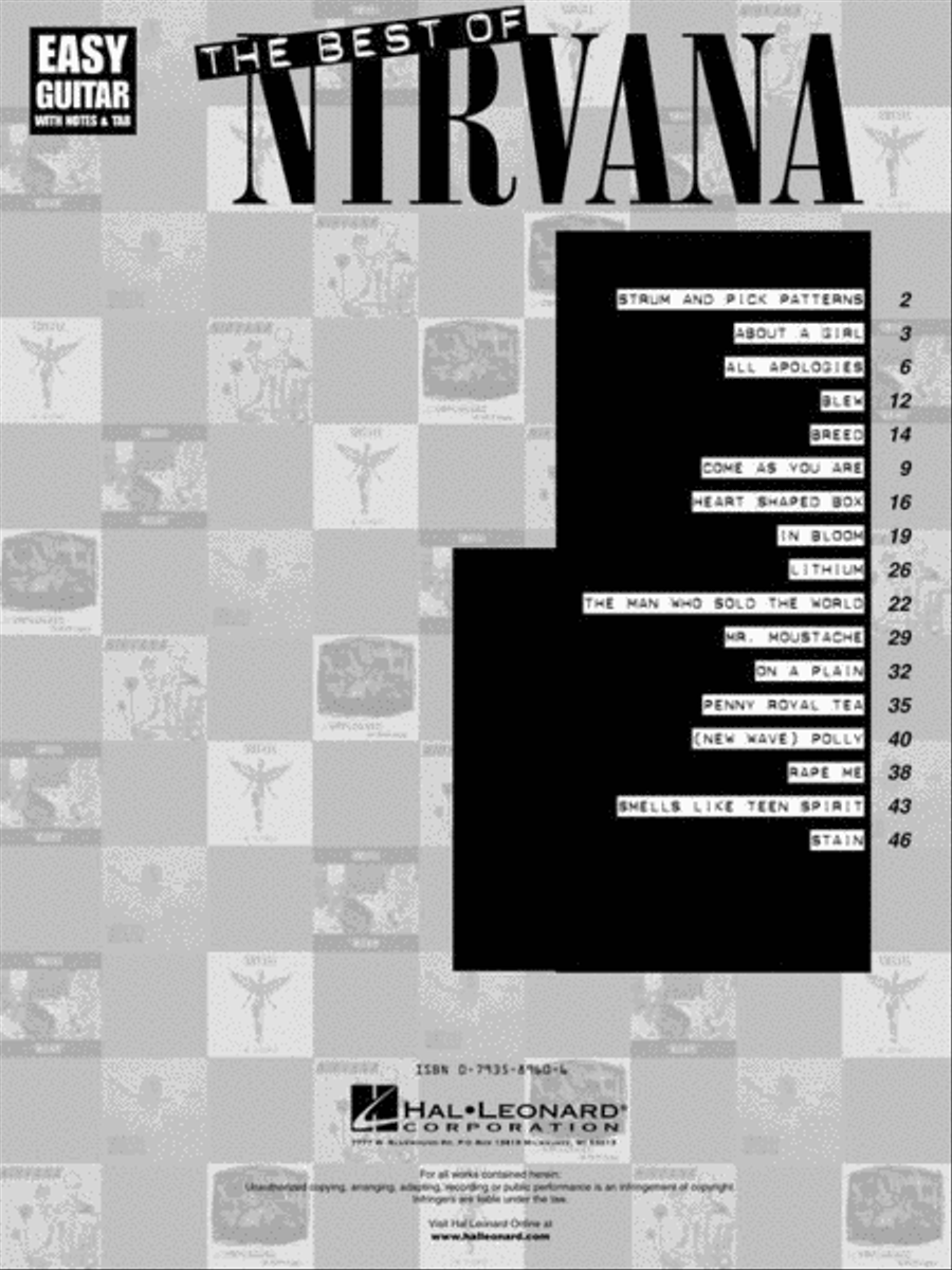 人気ブランド The Best of Nirvana by Nirvana - Electric Guitar - Sheet アート・デザイン・音楽
